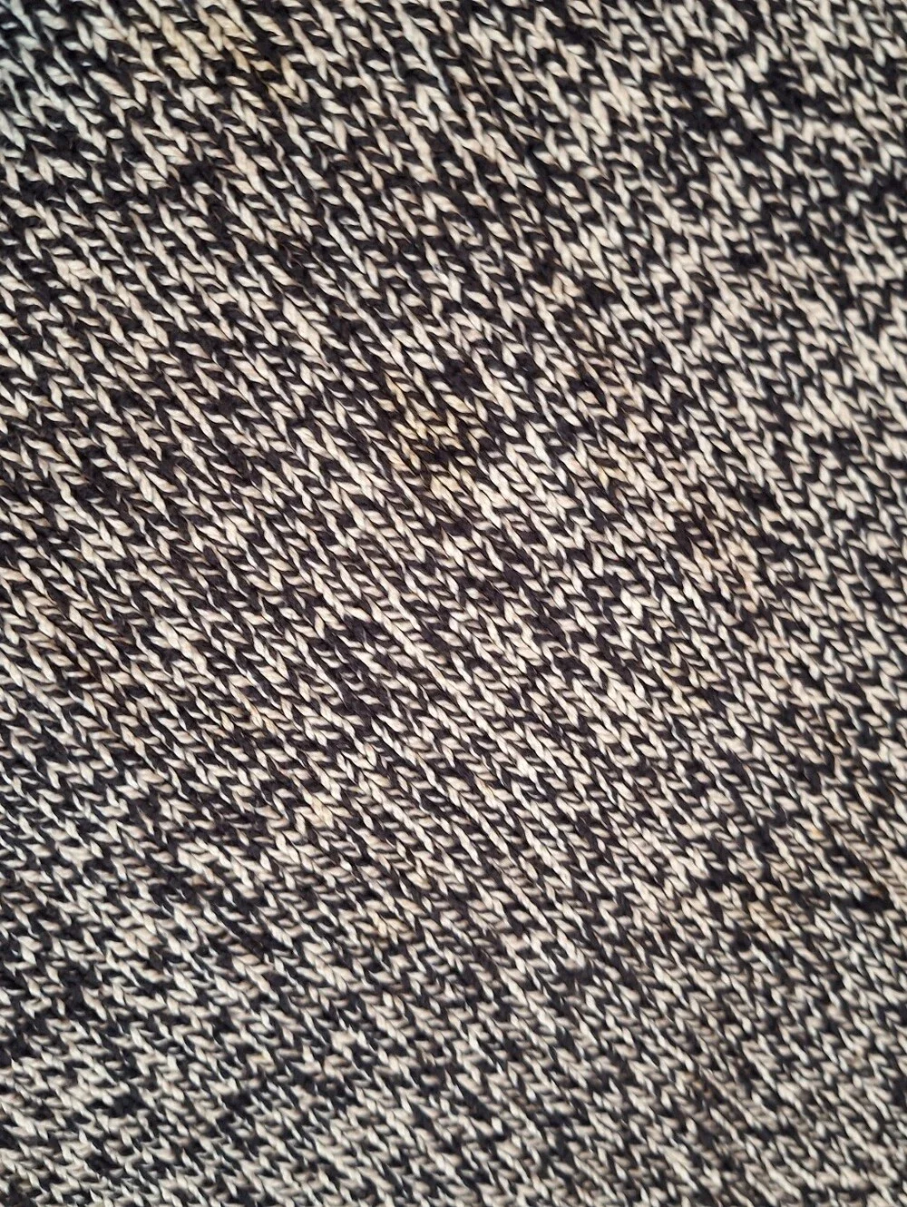 Lands' End Black & White Marled Turtleneck Sweater Salt & Pepper Ladies XL 18-20